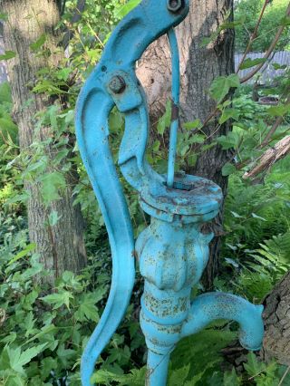 Antique Water Pump For Garden & Landscaping Decor 51” High.  Great Rare Find 4