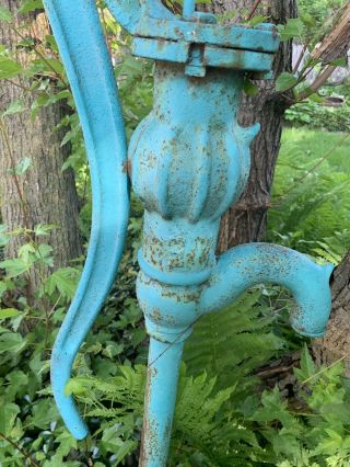 Antique Water Pump For Garden & Landscaping Decor 51” High.  Great Rare Find 5