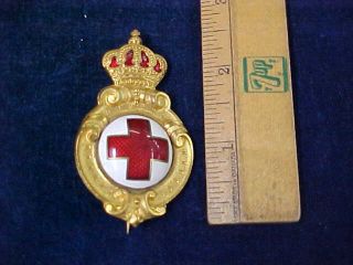 Gorgeous Rare Bulgarian Cap Badge Bulgarian Red Cross C 1918