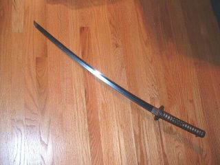 SA733 Japanese Samurai Sword: IJA Imperial Army Saneaki Gunto 68.  4 CM 2