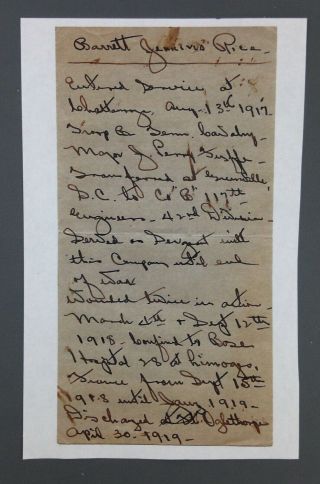 1919 Letters World War I TN Soldier Wounded France Coming Home Billeted 42 Div 2