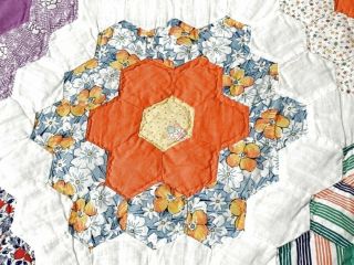 Cottage Sweet Vintage Grandmothers Flower Garden QUILT Feedsacks 4