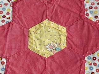 Cottage Sweet Vintage Grandmothers Flower Garden QUILT Feedsacks 5