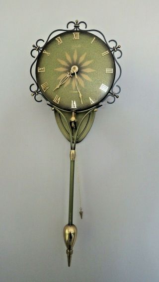 Vintage Schatz Elexacta Germany Pendulum Wall Clock