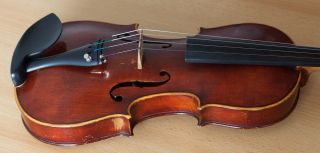 old small violin geige viola cello fiddle label SCHRÖTTER 11