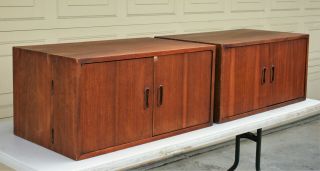 George Nelson Omni Wall Unit Cabinets - Vintage Mid Century Wall Mount Cabinets 9