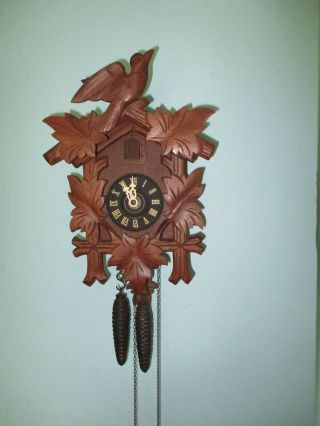 Vintage Black Forest Cuckoo Clock Good
