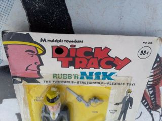 VINTAGE DICK TRACY 1968 MULTIPLE TOY MAKERS BENDY RUBB ' R NIK FIGURE Playset 5