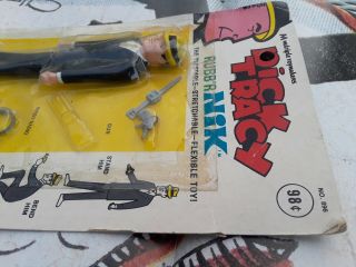 VINTAGE DICK TRACY 1968 MULTIPLE TOY MAKERS BENDY RUBB ' R NIK FIGURE Playset 7