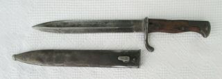 Md 1898/05 Ww I Imperial German Bayonet Made By Mauser Ag Shortened For Turkey