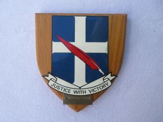 Vintage Cold War Usaf 95th Strategic Wing Justice With Victory Wall Plaque