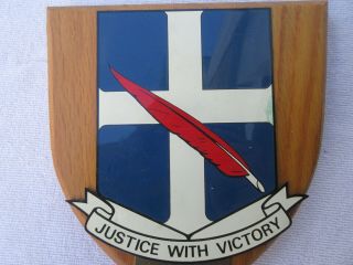 Vintage Cold War USAF 95th Strategic Wing Justice With Victory Wall Plaque 2