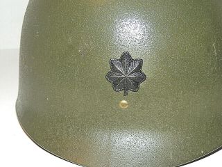 Vintage Lt.  Colonel US Army Marines Military M1 Helmet Liner Korea Vietnam 2