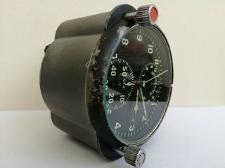 Soviet military Aviation Watch with stopwatch,  clocks Panel ACHS - 1 АЧС - 1 Mig - 29 10