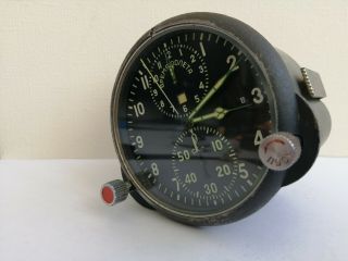 Soviet military Aviation Watch with stopwatch,  clocks Panel ACHS - 1 АЧС - 1 Mig - 29 2