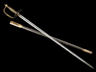 U.  S.  Civil War Nco Sword Model 1840 Emerson And Silver Dated 1863