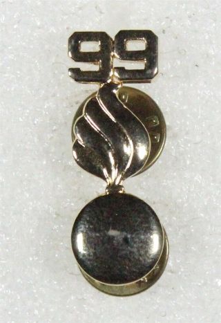 Army Collar Pin: 99th Ordnance Company Officer - Gilt,  C/b