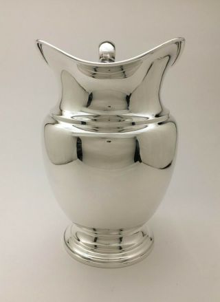 A Fine International 4.  5 Pints Sterling Silver Water Pitcher Perfect Cond 623 Gr 2