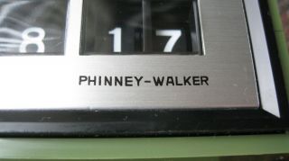 vintage flip roll clock phinney walker semca 10