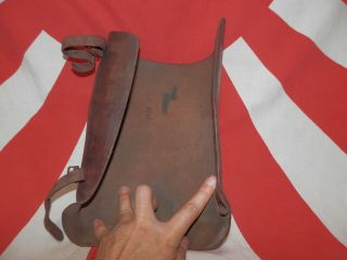 WW2 Japanese Army Leather puttees for officers.  Mr KANEMORI.  Very Good 5