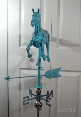 LG RUNNING HORSE 3D Functional Weathervane AGED COPPER PATINA FINISH Cupola 5
