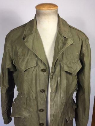 Vintage Ww2 Era Us Army M - 45 Field Jacket Size 36r M - 1945 Shows Wear