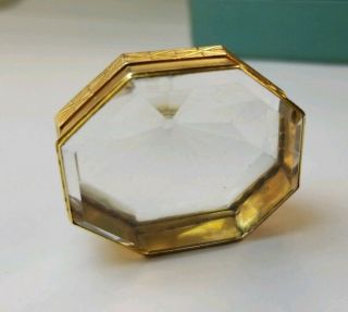 Antique Victorian 1900s Solid 14K Gold & Glass/Polymer Pill or trinket box 8