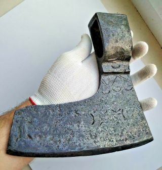 Ancient Ax Iron,  Kievan Rus - Vikings,  With Ornament Very Big Rare