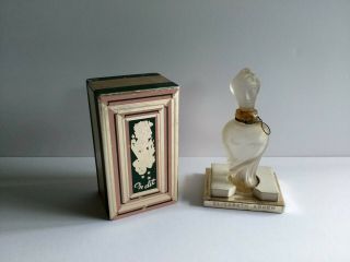 Rare Vintage 1945 On Dit Elizabeth Arden Crystal Figural Perfume Bottle