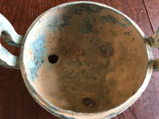 Large Antique Chinese Cast Bronze Urn 8