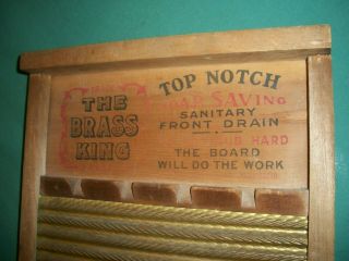Vintage National Washboard Co No 801 THE BRASS KING– Great Graphics 3