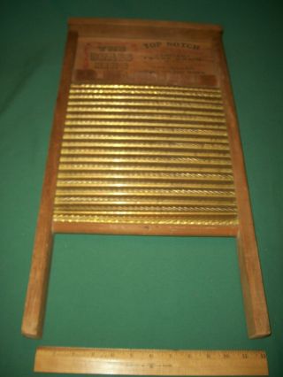 Vintage National Washboard Co No 801 THE BRASS KING– Great Graphics 4