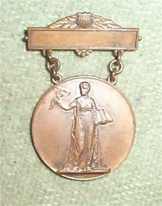 Wwi Allied Animal Industry Assoc.  U.  S.  Award Medal For Services Rendered Bronze