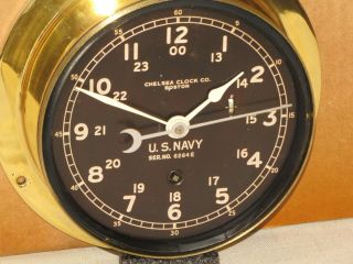 CHELSEA VINTAGE SHIPS CLOCK 6 