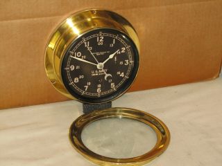 CHELSEA VINTAGE SHIPS CLOCK 6 