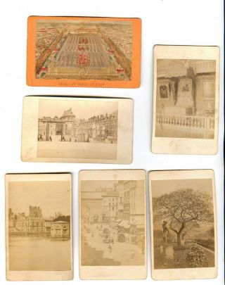 Victorian CDV Viewer in Mahogany -,  12 CDV Images of Paris in Late 19th Cent 5