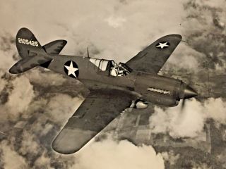 Curtiss - Wright P - 40n Pr Release Photo W/ Description Very Rare