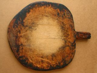 Antique Primitive Wooden Bread Board Scoop Shovel Plate Rustic Big 19th 6