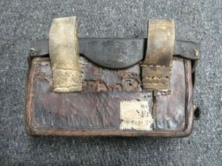 Pre Wwi German Model 1874 Ammo Pouch - For 11mm Mauser - Partial Id Tag