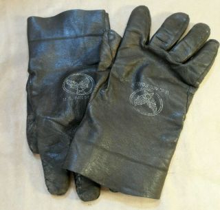 Us Air Force Type B - 3a Leather Gloves Size 11 Usaf