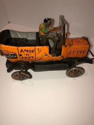 1930’s Amos N Andy Wind Up Fresh Air Taxi Marx