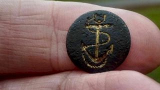 War Of 1812 : British Royal Navy Officer Button