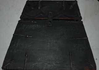 orig $499 NEPAL SHAMANS MAGIC BOX,  OLD METAL,  EARLY 1900S LARGEST 14 