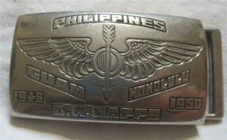 1940s - Korean War United States Air Force Trench Art Belt Buckle - Named