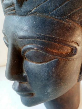 Ancient Egyptian Pharaoh Tomb Head