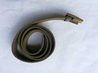 Korean War Web Belt With Buckle Dated 1953 Chinese Pva Bringback