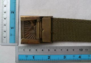 Korean War Web Belt with Buckle Dated 1953 Chinese PVA Bringback 8