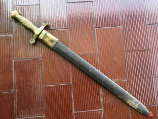 Old French Briquet Dagger Sword European Epee Sabre Mod 1855 (347 R)