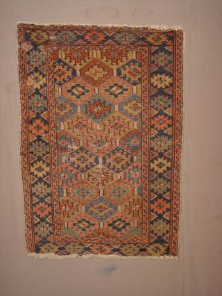 Wonderful Antique 1880 Karad Ja Wedding Rug Hg