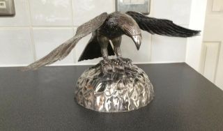 Large Mexico Solid Silver Sanborns Eagle 14 X 6 Inches 950g